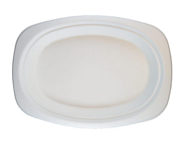 Oval Fibreware Plate